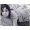 Erotic Study: Natural Brunette Female With Bare Butt (Digital Photo Print 2000s)