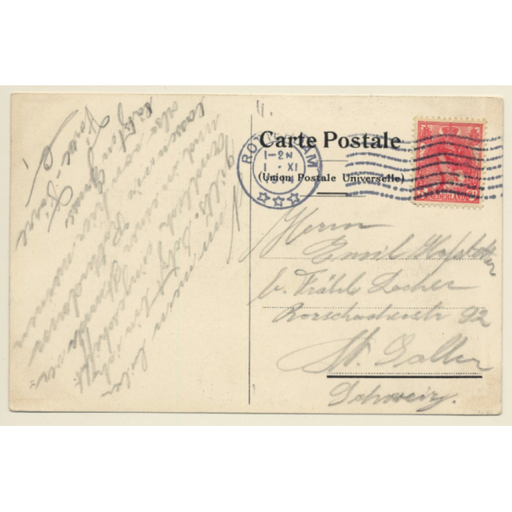 Holland - Amerika Linie: D.D. Rijndam / Steamer (Vintage PC 1914)