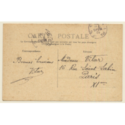 La Pallice: Paquebot L'Oronsa Leaves Port / Steamer (Vintage PC 1908)