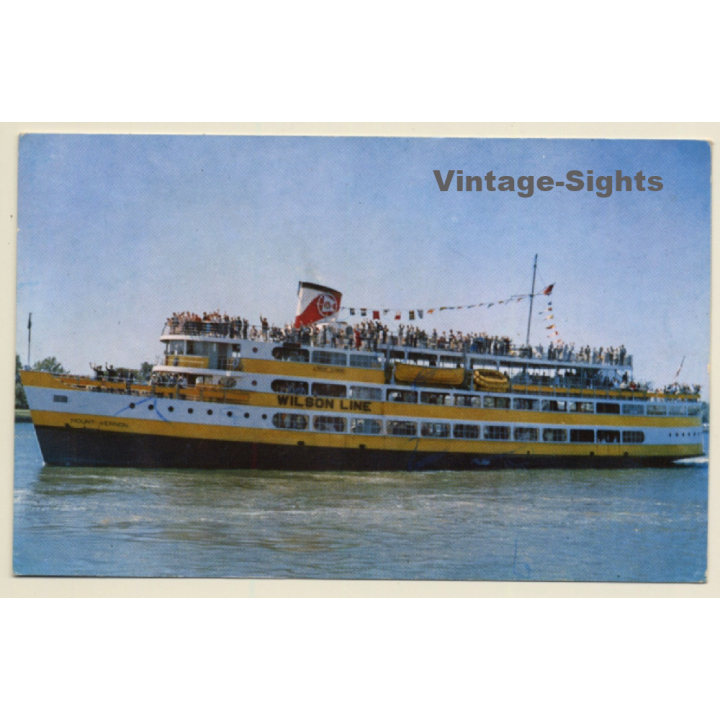 S.S. Mount Vernon Excursion Cruiser / Wilson Line (Vintage PC 1950s/1960s)