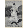 Dienstmädchen Mit Der Kriegsschürze / Brotkarte (Vintage PC 1916)