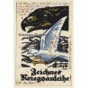 Gigrift: Zeichnet Kriegsanleihe - Adler - Taube / Propaganda (Vintage PC 1918)