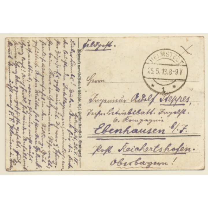 Gigrift: Zeichnet Kriegsanleihe - Adler - Taube / Propaganda (Vintage PC 1918)