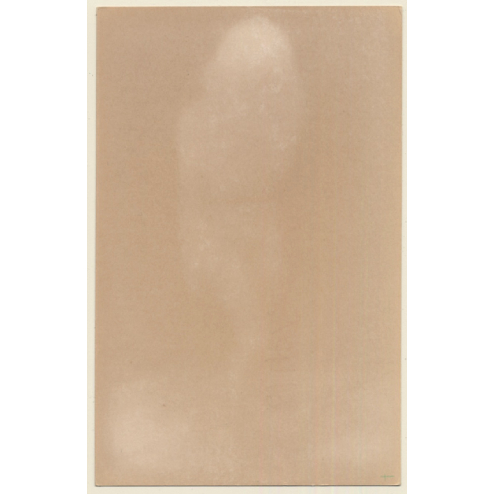 Sweet Blonde Semi Nude Female Standing / Fishnets (Vintage Photo ~1950s/1960s)