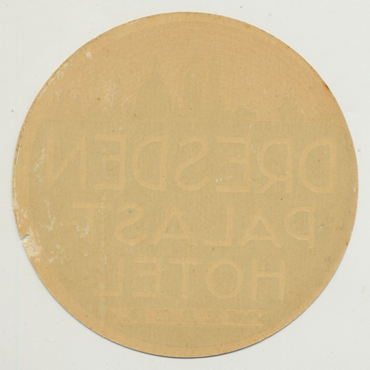 Palasthotel Weber - Dresden / East Germany DDR (Vintage Luggage Label)