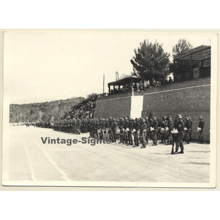 Campamento Militar General Asensio / Palma De Mallorca: Military Parade (Vintage Photo 1966)