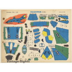 Recortables EVA: Reactor (E.E.UU.) (Vintage Cut Out Airplane 1965)