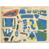 Recortables EVA: Reactor (E.E.UU.) (Vintage Cut Out Airplane 1965)