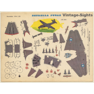 Recortables EVA: Estrella Fugaz (Vintage Cut Out Airplane 1965)