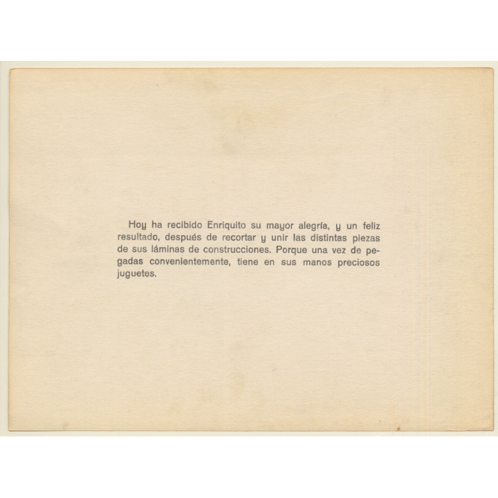 Recortables EVA: Hidroavion (Vintage Cut Out Airplane 1965)