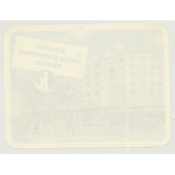 Bristol Hotel Kempinsky - Berlin / Germany (Vintage Luggage Label)