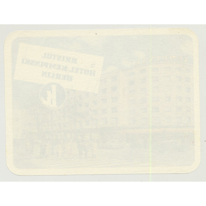 Bristol Hotel Kempinsky - Berlin / Germany (Vintage Luggage Label)