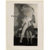 Rear View: Woman Grabing Bare Butt Of Girlfriend / Lesbian INT (Vintage Photo ~1930s/1940s)