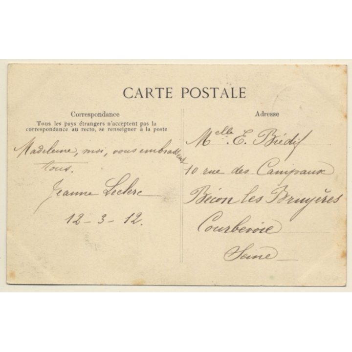 Le Havre: La Transatlantique La France (Vintage PC 1912)