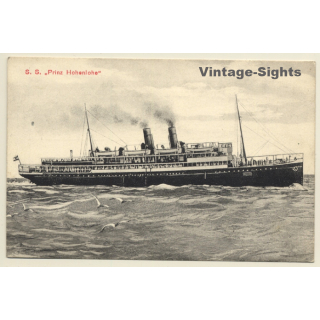 S.S. Prinz Hohenlohe / Dampfer - Handelsmarine (Vintage PC 1910s)
