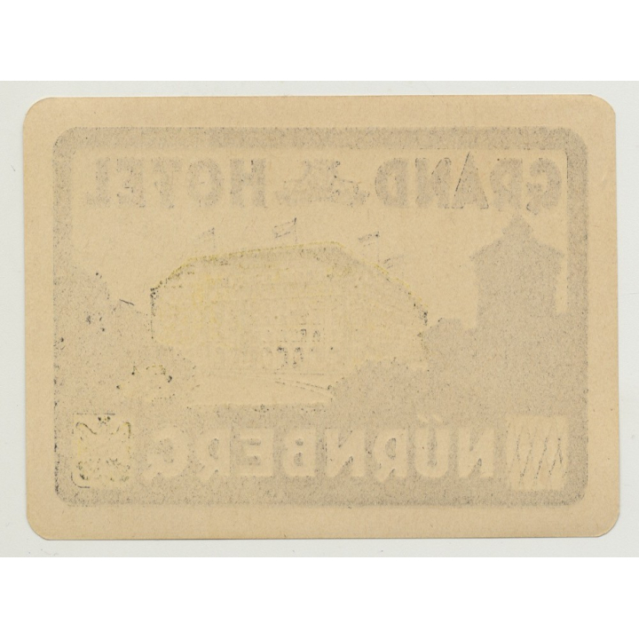 Grand Hotel - Nürnberg / Germany (Vintage Luggage Label: 1925)