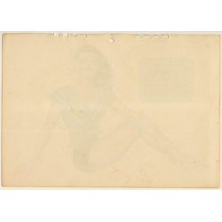 Alberto Varga: 1947 Esquire Girl Calendar: May / Pin Up (Vintage Calendar Page)