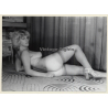 Natural Blonde Nude On Psychedelic Carpet*8 / Butt - Eyes (Vintage Photo GDR ~1970s/1980s)