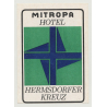 Mitropa Hotel - Hermsdorfer Kreuz / Germany (Vintage Luggage Label)