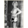 Natural Blonde Nude Standing / Tan Lines - Boobs (Vintage Photo GDR ~1970s/1980s)