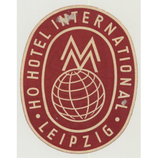 Interhotel Prager Strasse - Dresden / East Germany DDR (Vintage Luggage Label)