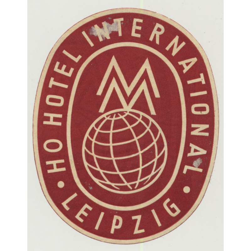 Interhotel Prager Strasse - Dresden / East Germany DDR (Vintage Luggage Label)