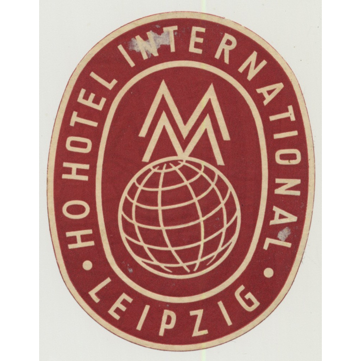 Interhotel Prager Strasse - Dresden / East Germany DDR (Vintage Luggage Label)