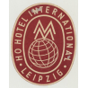 Interhotel Prager Strasse - Dresden / East Germany DDR (Vintage Luggage Label)