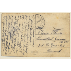 Craiova / Romania: Parcul Bibescu - Podul (Vintage RPPC 1928)