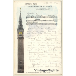 Copenhagen / Denmark: Hilsen Fra - Raadhus - City Hall (Vintage PC 1906)