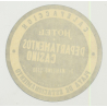 Hotel Departamentos Casino - Mar De Plata / Argentina (Vintage Luggage Label)