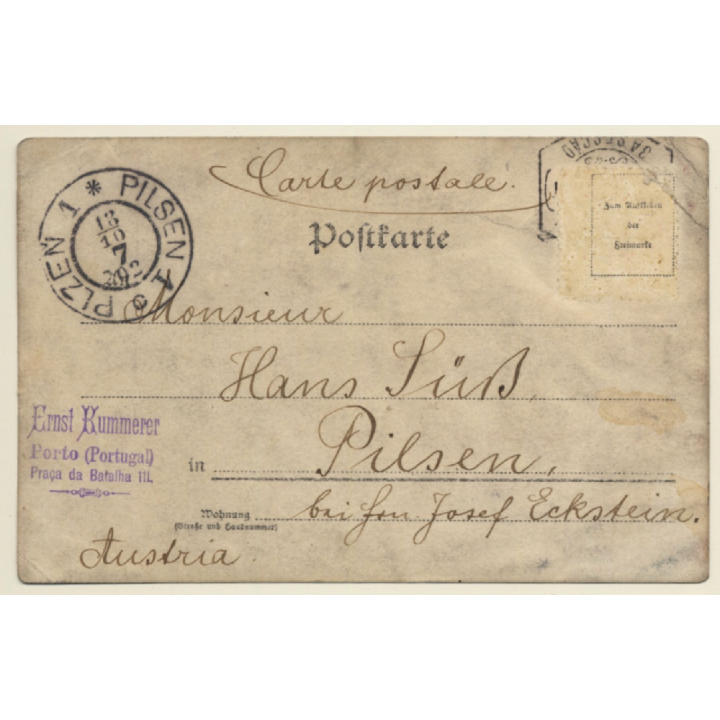 14. October 1902 Porto: Bullfight - Torero - Bombita I (Vintage RPPC)