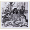 Artistic Erotic Study: Pretty Topless Woman In Restaurant (Digital Photo Print)