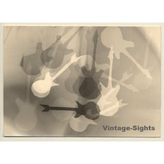Experimental Photo*2: Electric Guitars / Multiple Exposure (Vintage Photo ~1950s/1960s)