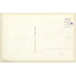 4 Motoriges Bomberflugzeug WW2 (Vintage RPPC 1930s/1940s)