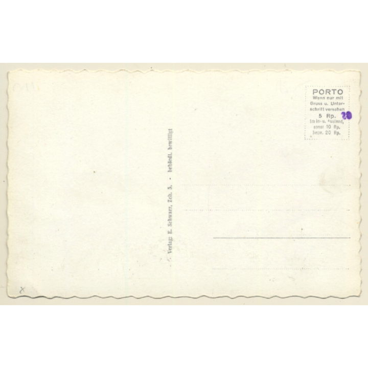 4 Motoriges Bomberflugzeug WW2 (Vintage RPPC 1930s/1940s)