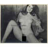 Pretty Blonde Nude In Transparent Negligee / Smile (Vintage Photo ~1950s/1960s)