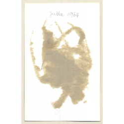 Darkhaired Maid With Hands Tied Above The Head / BDSM (2nd Gen. Photo B/W ~1960s)