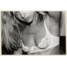 Artistic Take Of Semi Nude Blonde In White Bra (Vintage Photo GDR ~1980s)