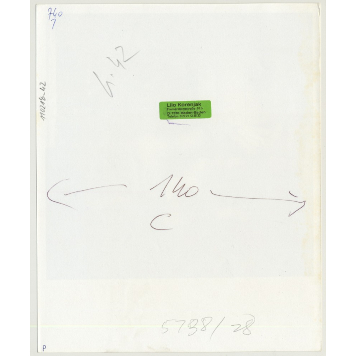 Close Encounter Of Semi Nude Couple On Corderoy Couch  (Vintage Photo Master B/W ~1970s)