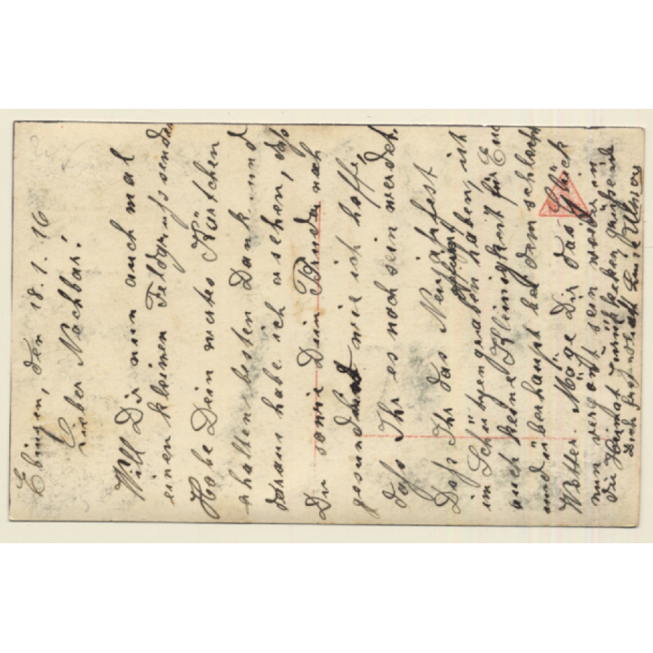 Linienschiff S.M.S. Hannover / Kriegsschiff - Warship (Vintage RPPC 1916)