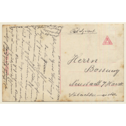 Unterseeboot Beim Tauchen / German Submarine - Deutsches U-Boot (Vintage RPPC 1915)