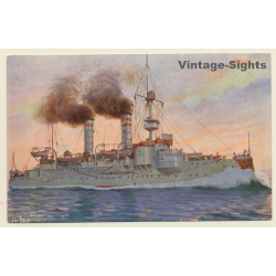 Christopher Raven: Duitsch Kustpantserschip Odin - Warship (Vintage Artist PC)