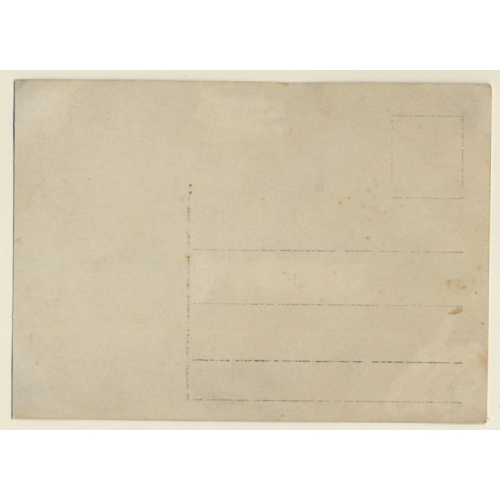 Little Girl And Her Teddy Bear In Backyard (Vintage RPPC 1910s/1920s)