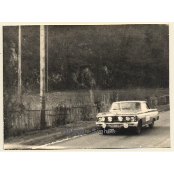 Rallye Monte Carlo 1964: N°204 Ford Falcon Sprint / Hall - McCluggage (Vintage Photo)