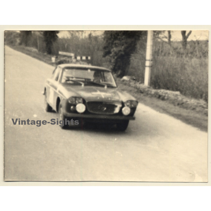 Rallye Monte Carlo 1964: N°211 ? Lancia Flavia Coupé / Schaefer - Briffaud ? (Vintage Photo)