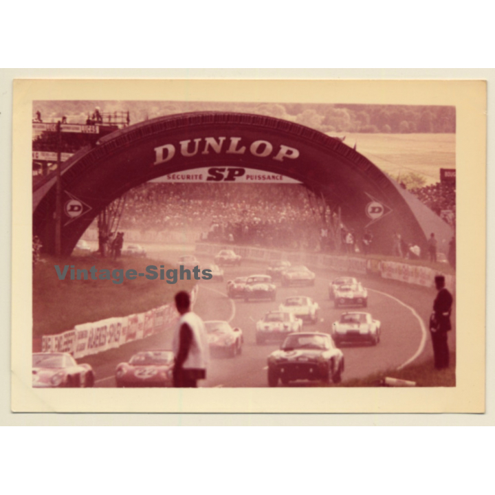 24 Hours Of Le Mans 1964: Start Phase N°22 Ferrari 275 P N°9 Sunbeam Tiger Thunderbolt  (Vintage Photo)