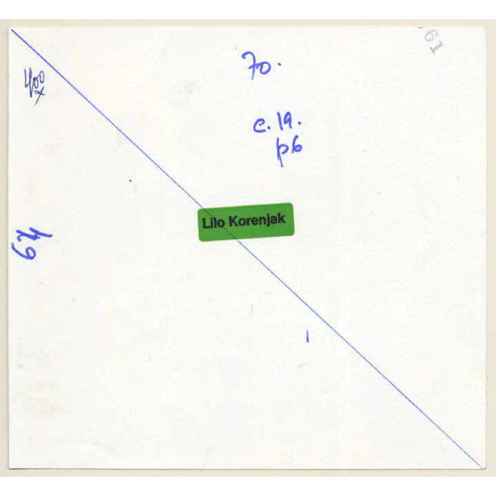 Erotic Study: 2 Pretty Nudes On Couch - Boobs / Lesbian INT (Vintage Photo KORENJAK 1970s/1980s)