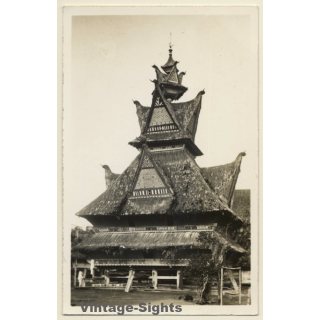 Sumatra / Indonesia: Pile Dwelling House*3 / Batak Architecture (Vintage RPPC ~1920s/1930s)