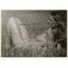 Natural Nude Sunbathing On Meadow (Vintage Photo GDR ~1980s)